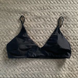 Black Bathing Suit Bikini Top